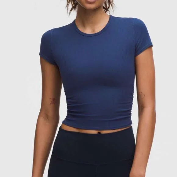 All It Takes Back-Twist Ribbed Short-Sleeve Shirt (8) - Picture 2 of 4